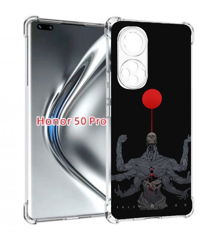 

Чехол бампер MyPads скелет-с-6-руками для Honor 50 Pro/No, Прозрачный, Tocco