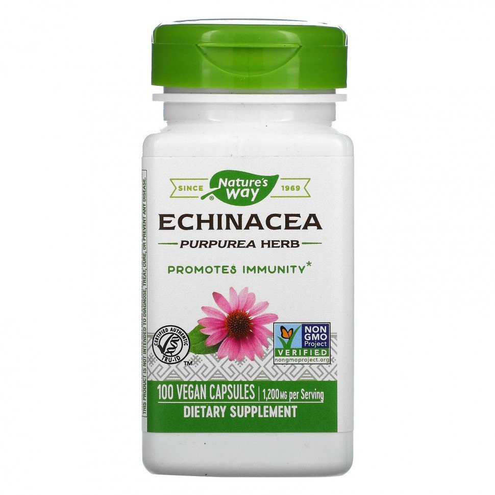 

Echinacea Herb Natures Way капсулы 100 шт., Echinacea Herb 100 vcaps