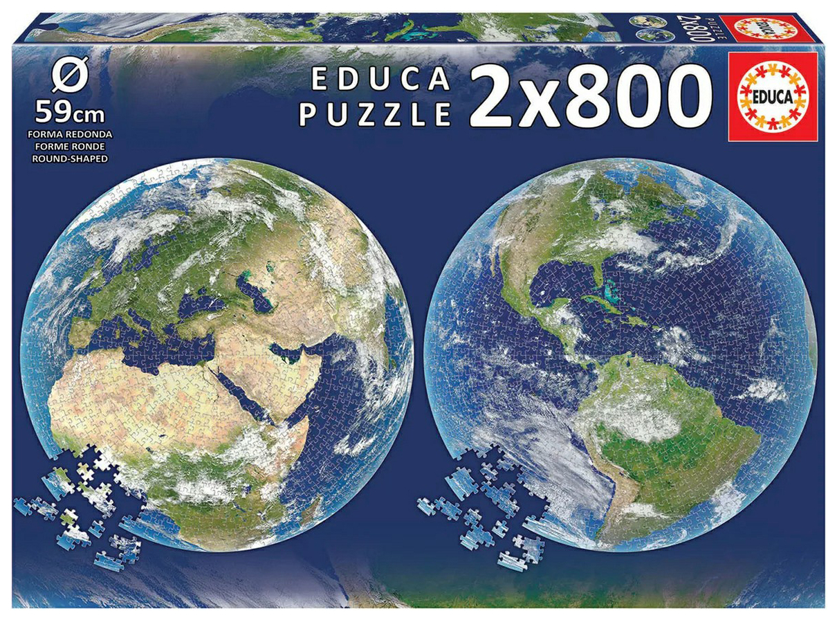

Пазлы Educa Земля 2 шт 1600 деталей