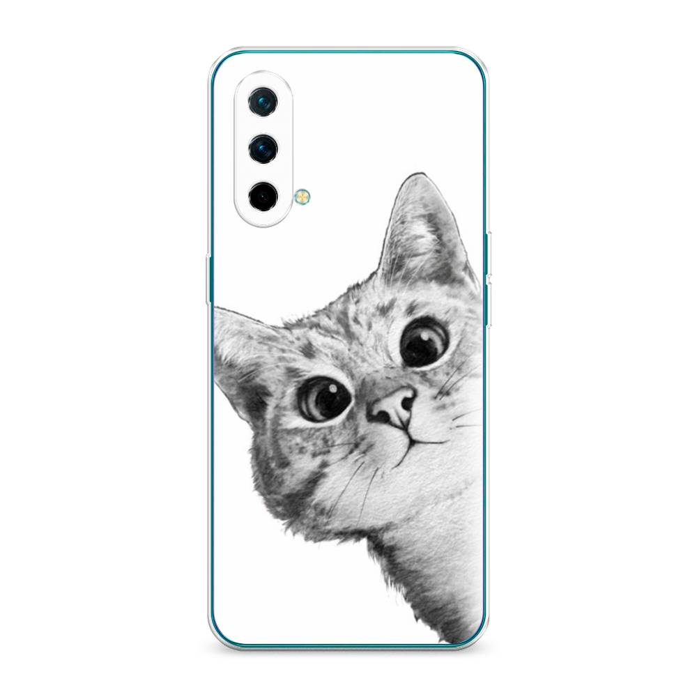 

Чехол Awog на OnePlus Nord CE / ВанПлас Nord CE "Кот рисунок черно-белый", Черный, 151850-1