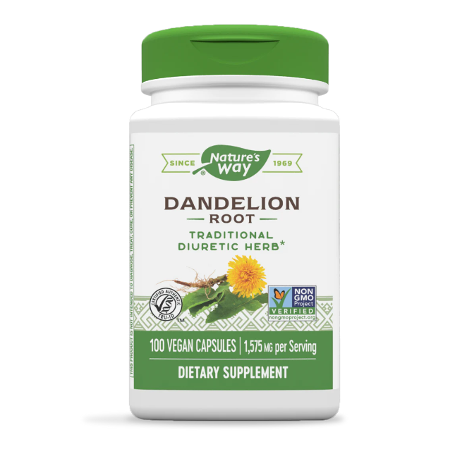 

Dandelion Root Natures Way капсулы 100 шт., Dandelion Root 100 vcaps