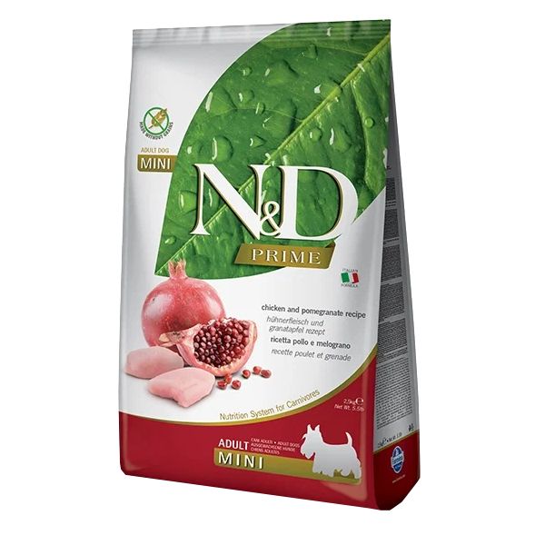 

FARMINA FARMINA DOG N&D PRIME ADULT MINI CHICKEN & POMEGRANATE беззерновой для взрослых со