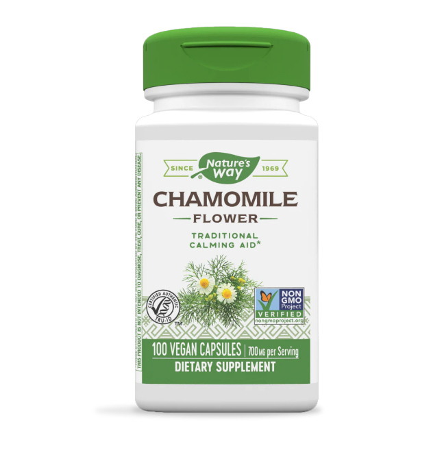 

Chamomile Flowers Natures Way капсулы 100 шт., Chamomile Flowers 100 vcaps