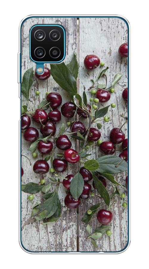 

Чехол на Samsung Galaxy A12/M12 "Вишня", Бордовый;зеленый;серый, 2102650-1