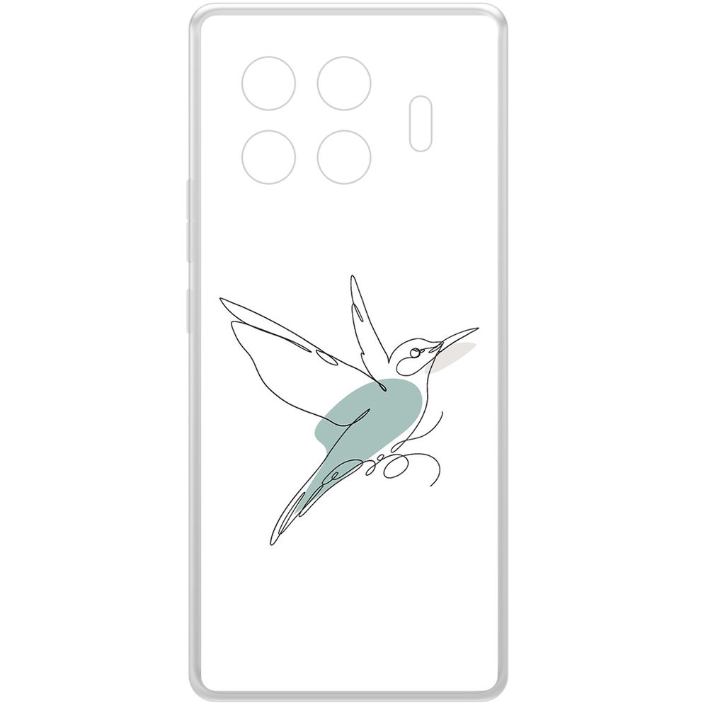 

Чехол-накладка Krutoff Clear Case Легкость для TECNO Spark 20 Pro+, Прозрачный