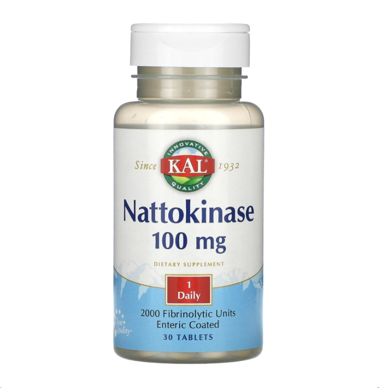 

Nattokinase KAL таблетки 100 мг 30 шт., Nattokinase 30ct 100mg