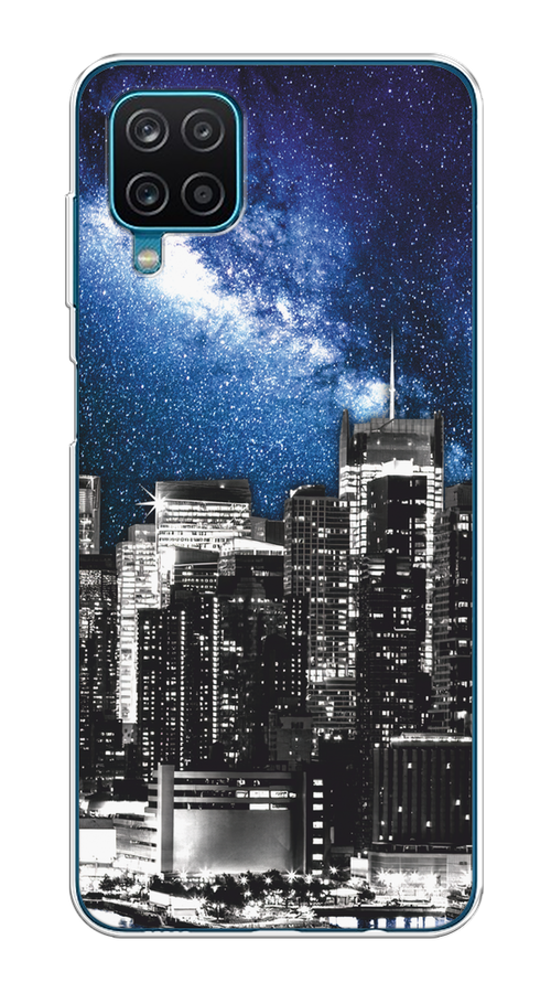 

Чехол на Samsung Galaxy A12/M12 "Космический Нью-Йорк", Синий;серый, 2102650-1