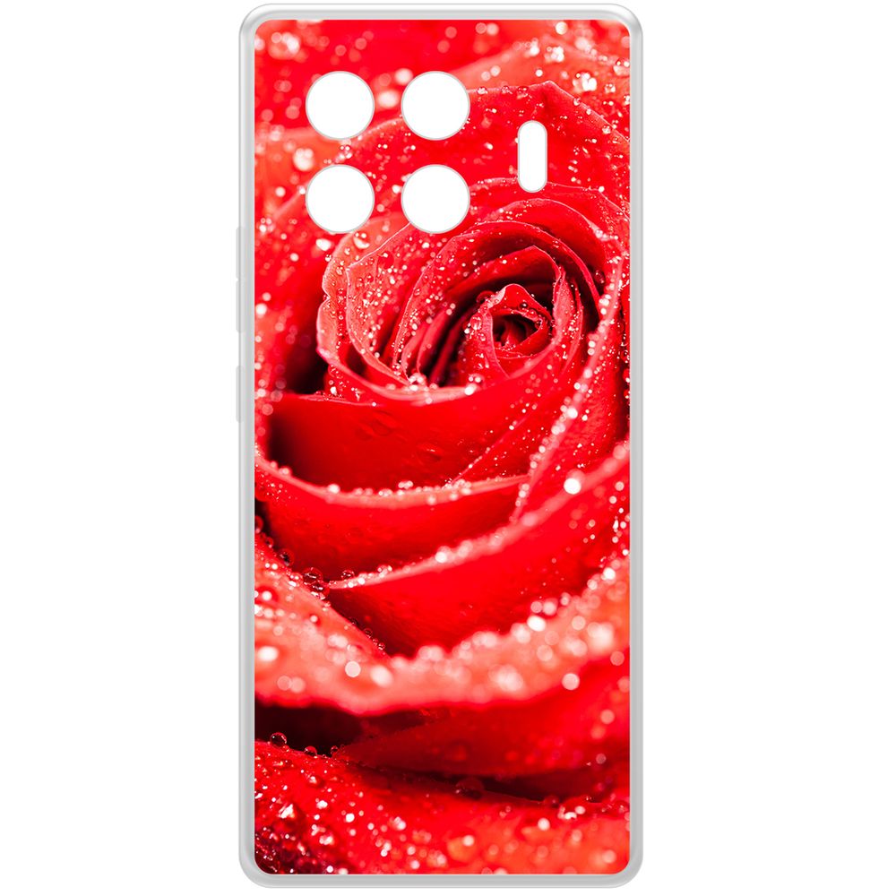 

Чехол-накладка Krutoff Clear Case Роза для TECNO Spark 20 Pro+, Прозрачный