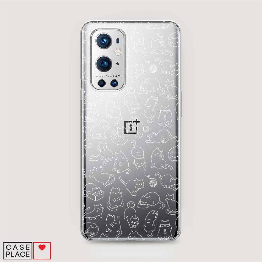 

Чехол Awog на OnePlus 9 Pro / ВанПлас 9 Pro "Шкодливые котики", Черный;белый;серый, 151550-2