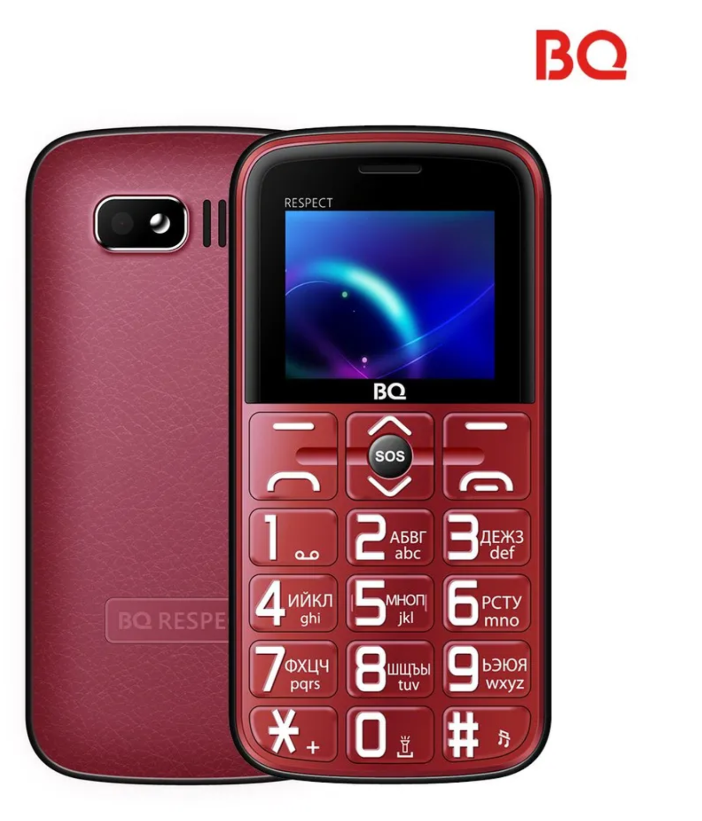 

Мобильный телефон BQ 1851 Respect красный (4680037208837), BQ 1851 Respect