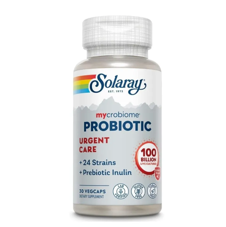 Mycrobiome Probiotic Urgent Ca Solaray капсулы 100 bil 30 шт.
