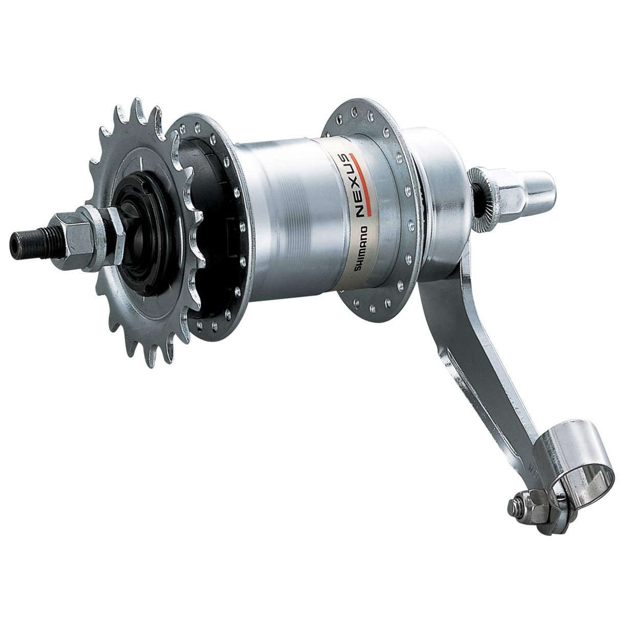 Втулка планетарная SHIMANO Nexus 3C41, 36Н, 3ск, OLD:120мм, ножной тормоз, серебристый, б/