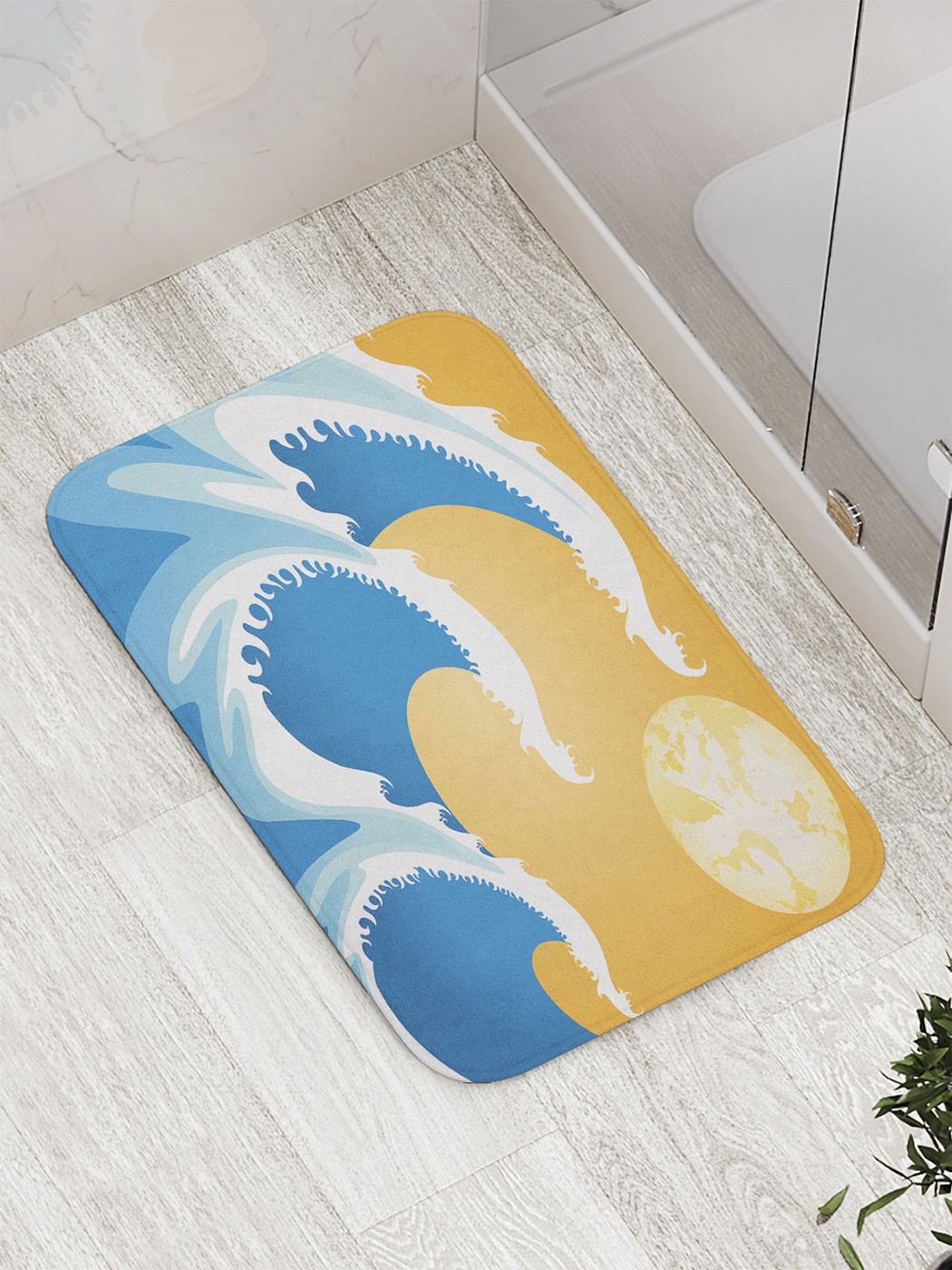 

bath_59552 Коврик противоскользящий для ванной, сауны, бассейна, 77х52 см