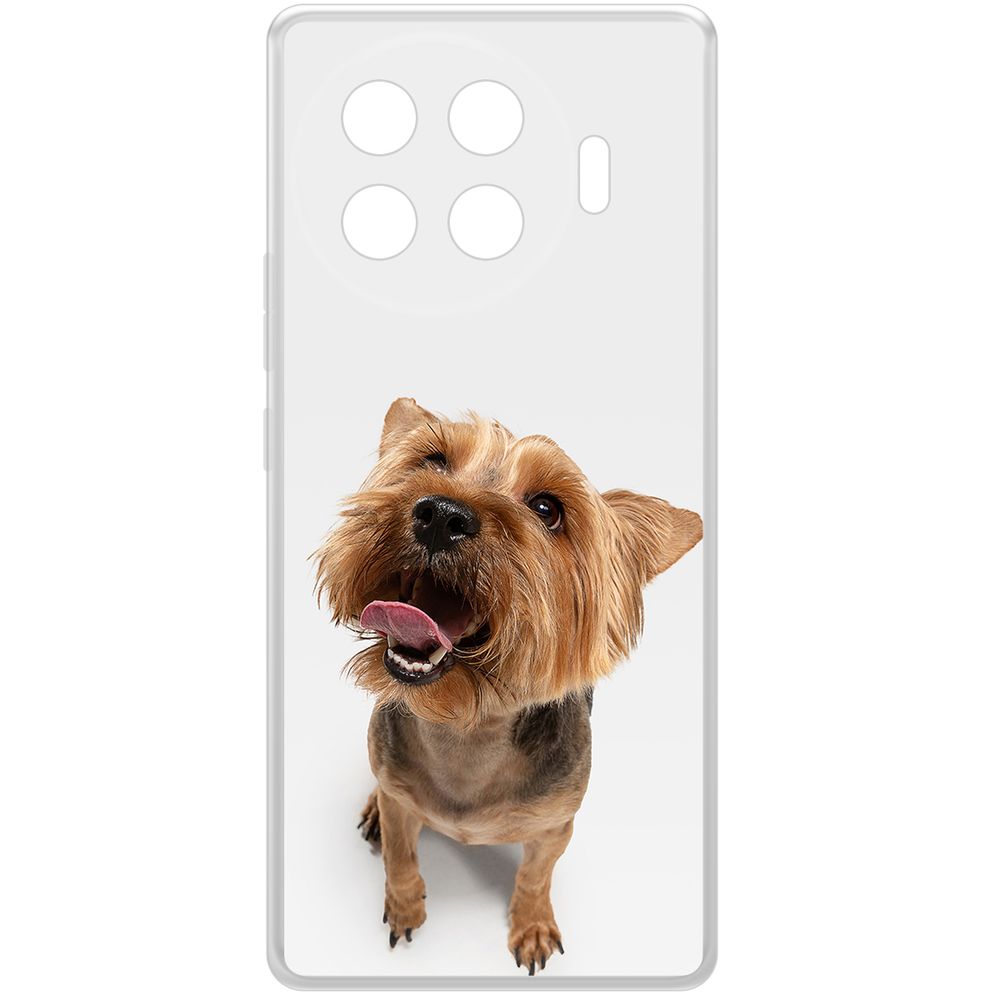 

Чехол-накладка Krutoff Clear Case Йоркширский терьер для TECNO Spark 20 Pro+, Прозрачный