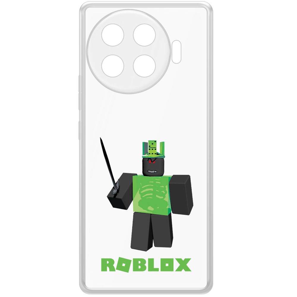 

Чехол-накладка Krutoff Clear Case Roblox-1x1x1x1x1 для TECNO Spark 20 Pro+, Прозрачный