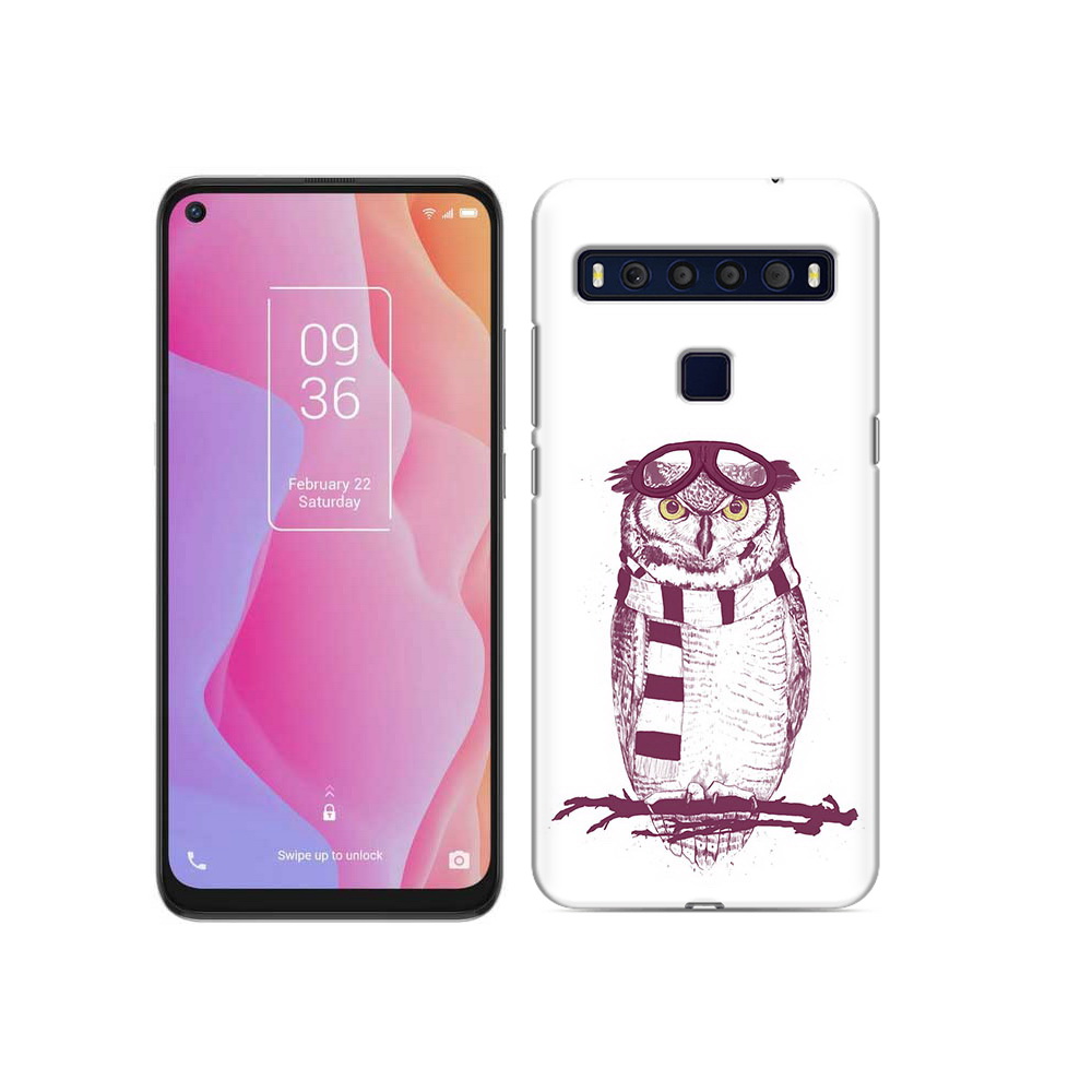 

Чехол MyPads Tocco для TCL 10L сова-летчик, Прозрачный, Tocco