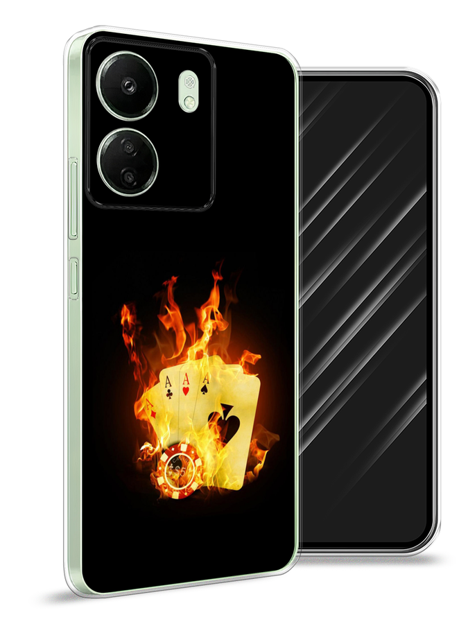 

Чехол Awog на Xiaomi Redmi 13C "Горящие карты", Черный;оранжевый, 320550-1