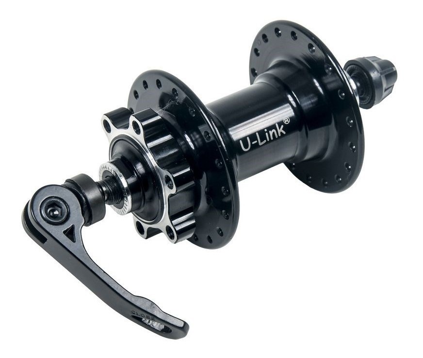 Втулка передняя U-Link GL-B31F-QS36 Disc, на промподшипниках, под эксцентрик, 36 спиц, OLD