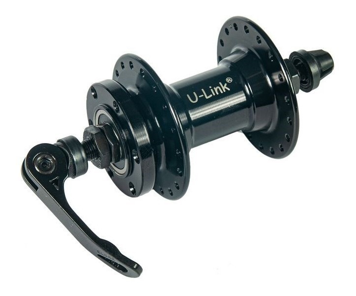 Втулка передняя U-Link GL-B10F, пром.подш, под эксцентрик, под диск 6 болтов,36 спиц, OLD