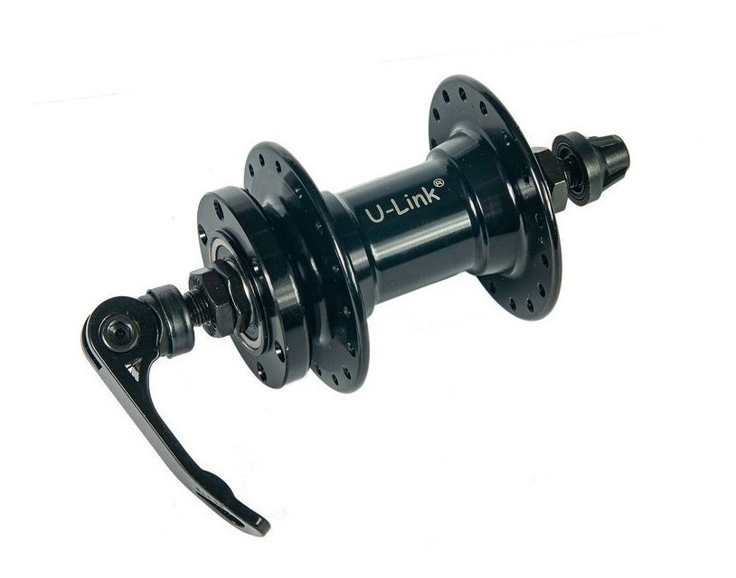 Втулка передняя U-Link GL-B10F, пром.подш, под эксцентрик, под диск 6 болтов,32 спицы, OLD