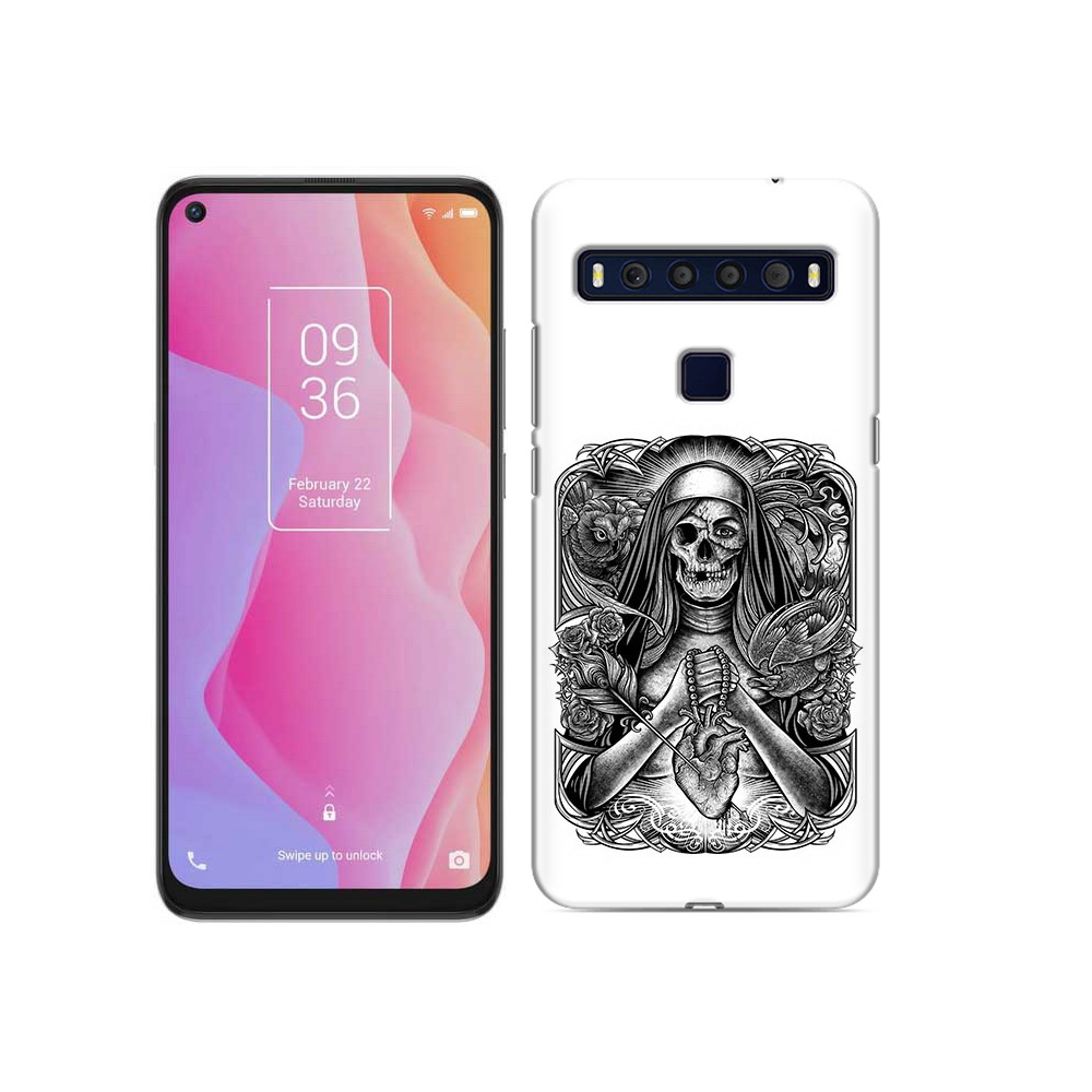 

Чехол MyPads Tocco для TCL 10L скелет с сердцем, Прозрачный, Tocco