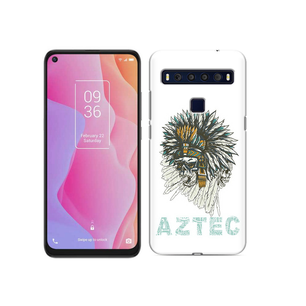 

Чехол MyPads Tocco для TCL 10L скелет индеец, Прозрачный, Tocco