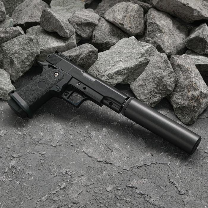 

Пистолет страйкбольный "Galaxy" Colt 1911PD, с глушителем, кал. 6 мм