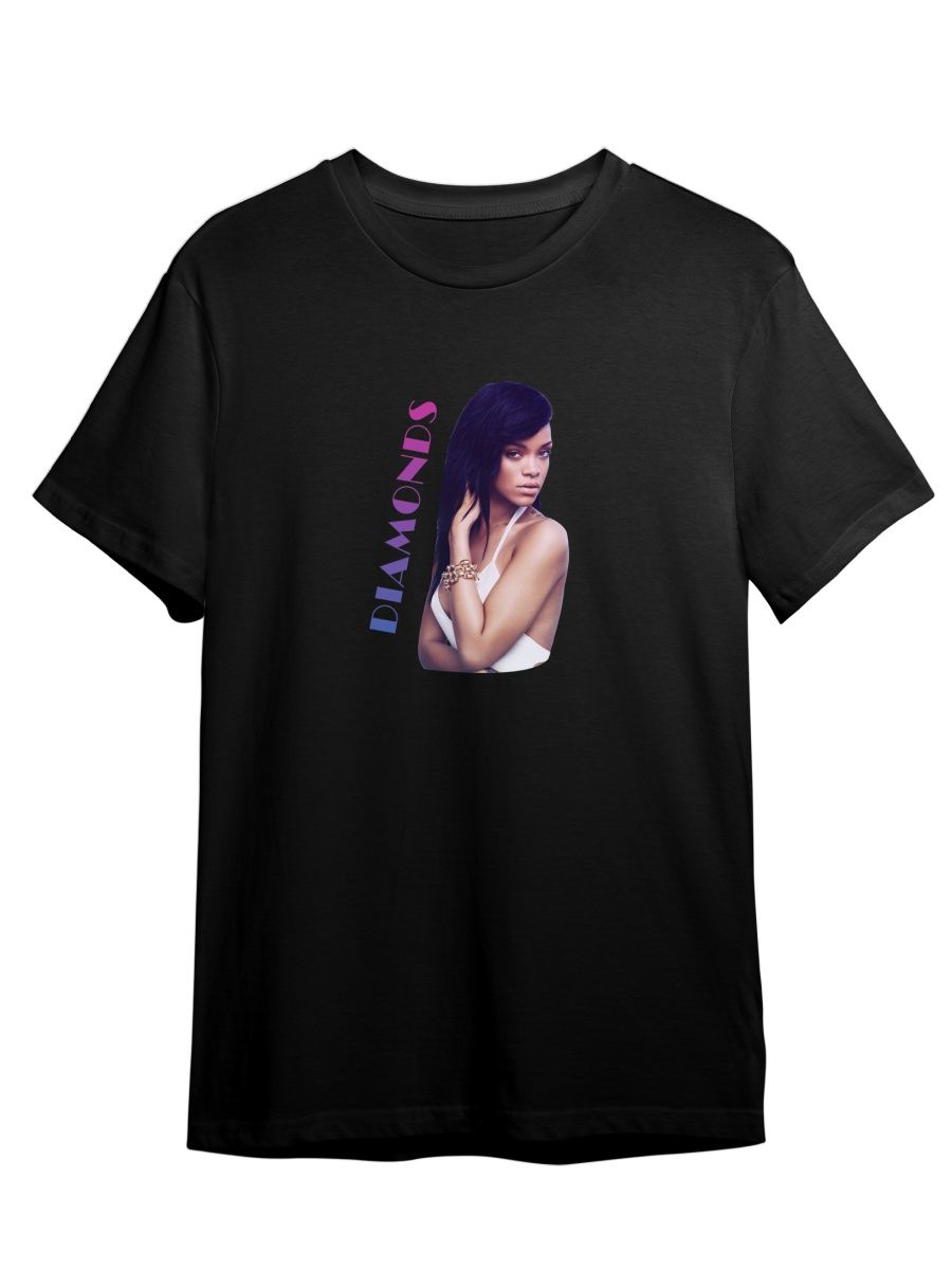 Футболка унисекс СувенирShop Рианна/Rihanna 6 черная 5XL