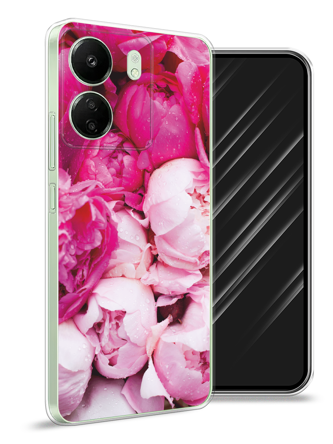 

Чехол Awog на Xiaomi Redmi 13C "Пионы розово-белые", Белый;розовый, 320550-1