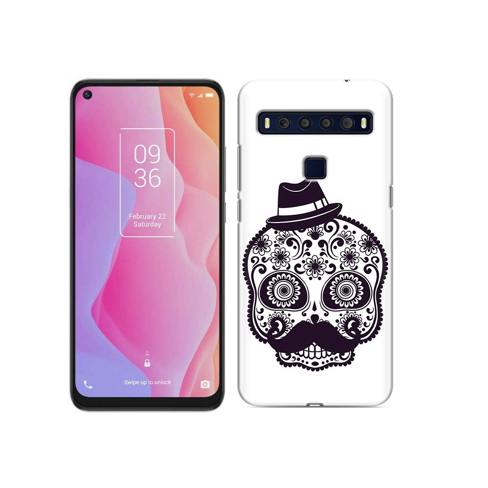 

Чехол MyPads Tocco для TCL 10L разрисованный скелет, Прозрачный, Tocco
