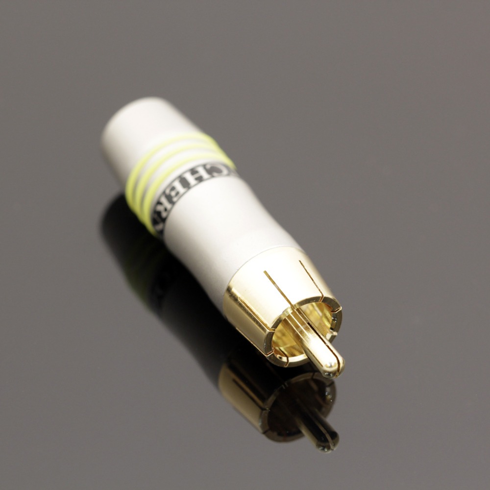 

Разъем RCA (Папа) Tchernov Cable RCA Plug Original Yellow, RCA Plug Original Yellow