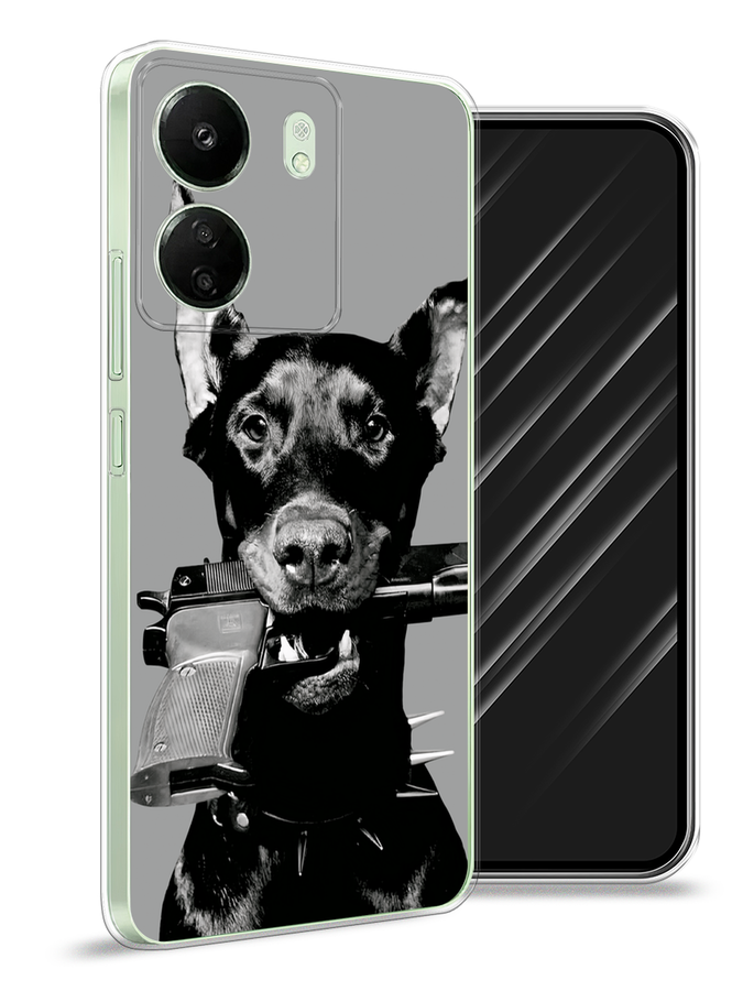 

Чехол Awog на Xiaomi Redmi 13C "Доберман", Серый, 320550-1