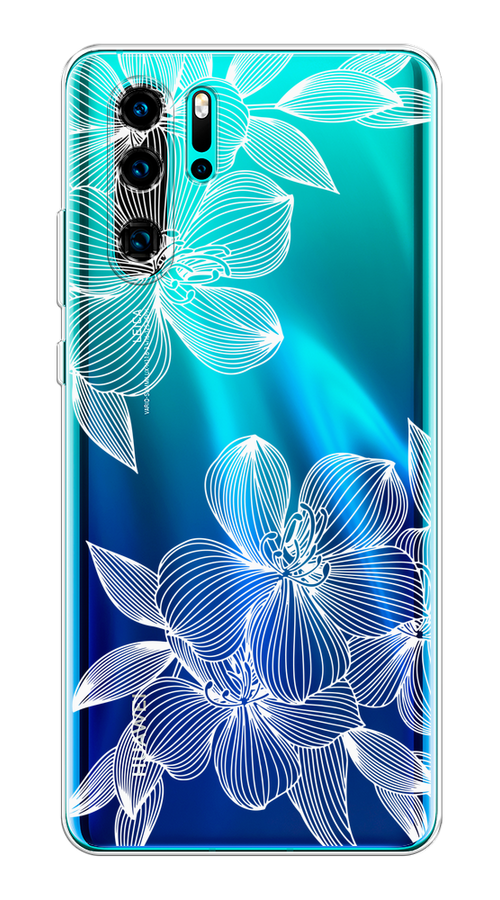 

Чехол на Huawei P30 Pro "Крокус", Белый;прозрачный, 67650-1