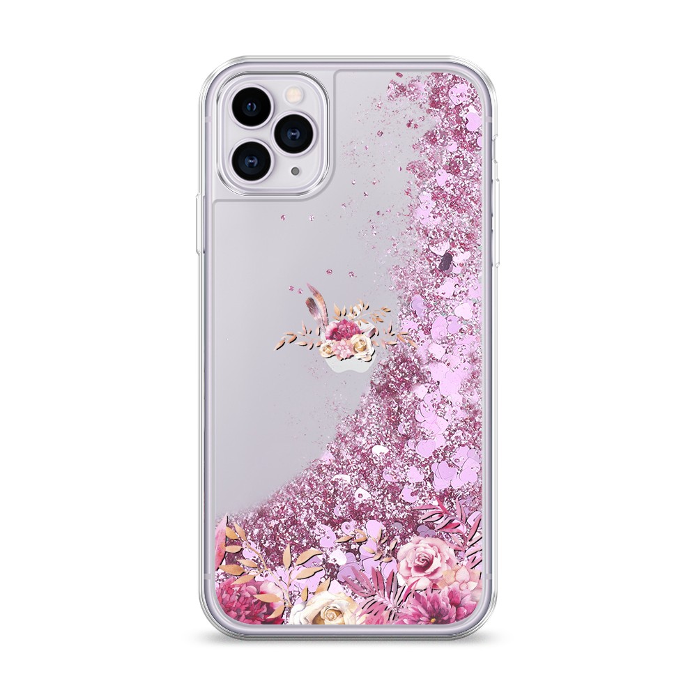 

Жидкий чехол с блестками "Нежные розовые цветы" на Apple iPhone 11 Pro Max, 12294-1