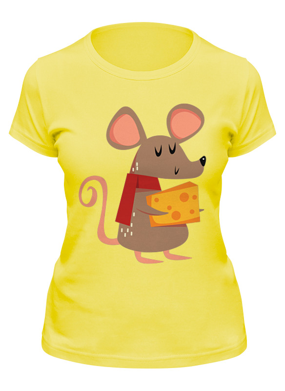 

Футболка женская Printio Крыса желтая M, Желтый, Крыса