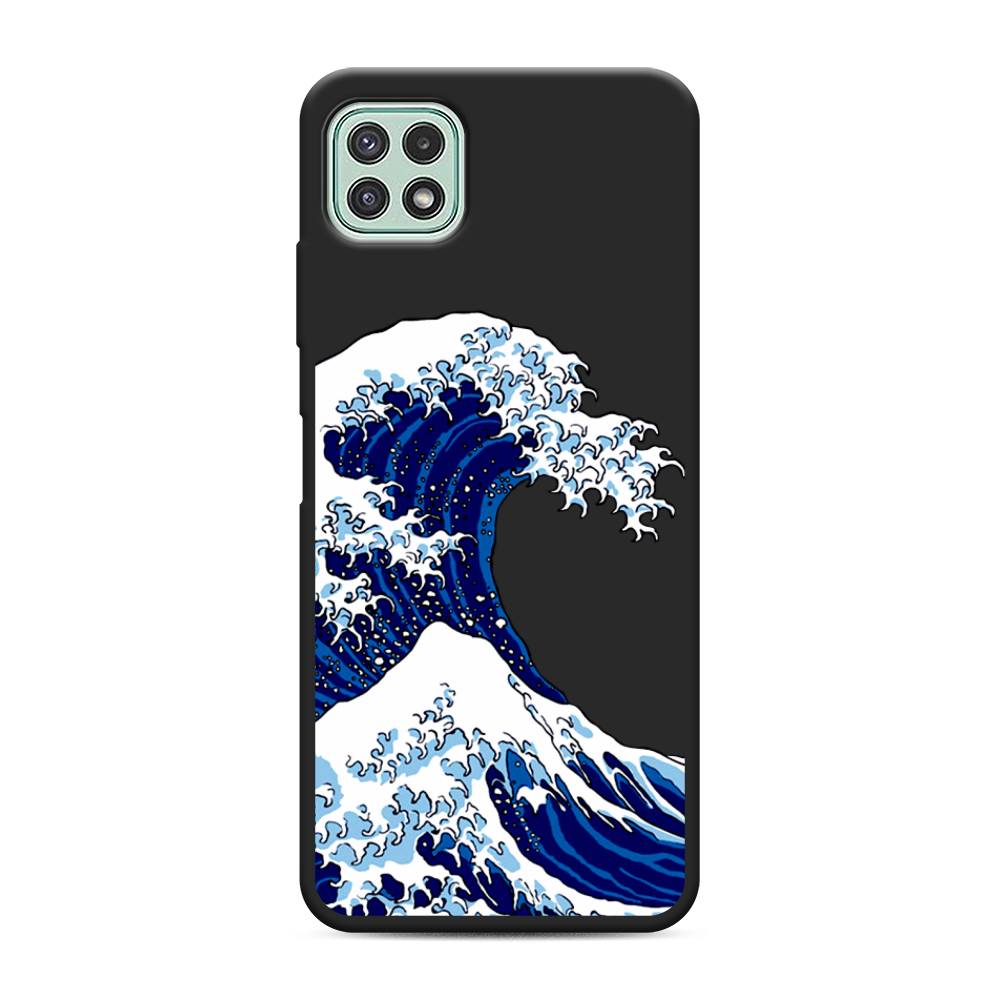 

Чехол Awog на Samsung Galaxy A22s 5G / Самсунг A22s 5G "Волна в Канагаве", Синий;белый, 2104252-1