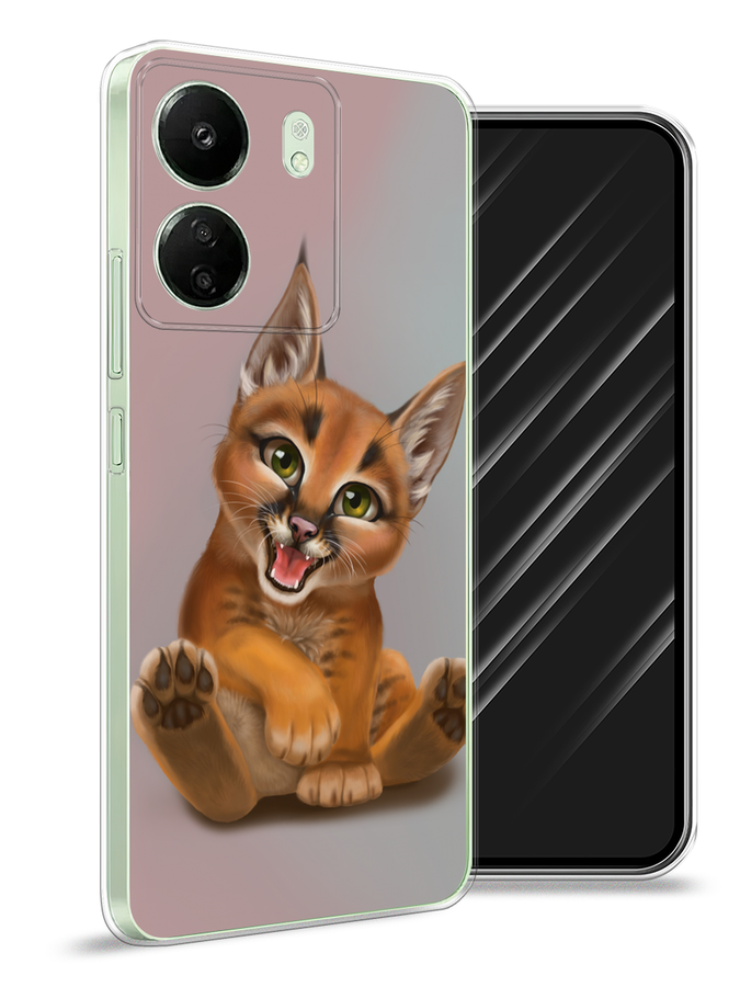 

Чехол Awog на Xiaomi Redmi 13C "Малыш рыси", Оранжевый;серый, 320550-1
