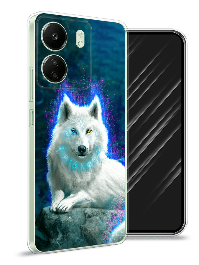 

Чехол Awog на Xiaomi Redmi 13C "Белоснежный волк", Белый;зеленый;фиолетовый, 320550-1