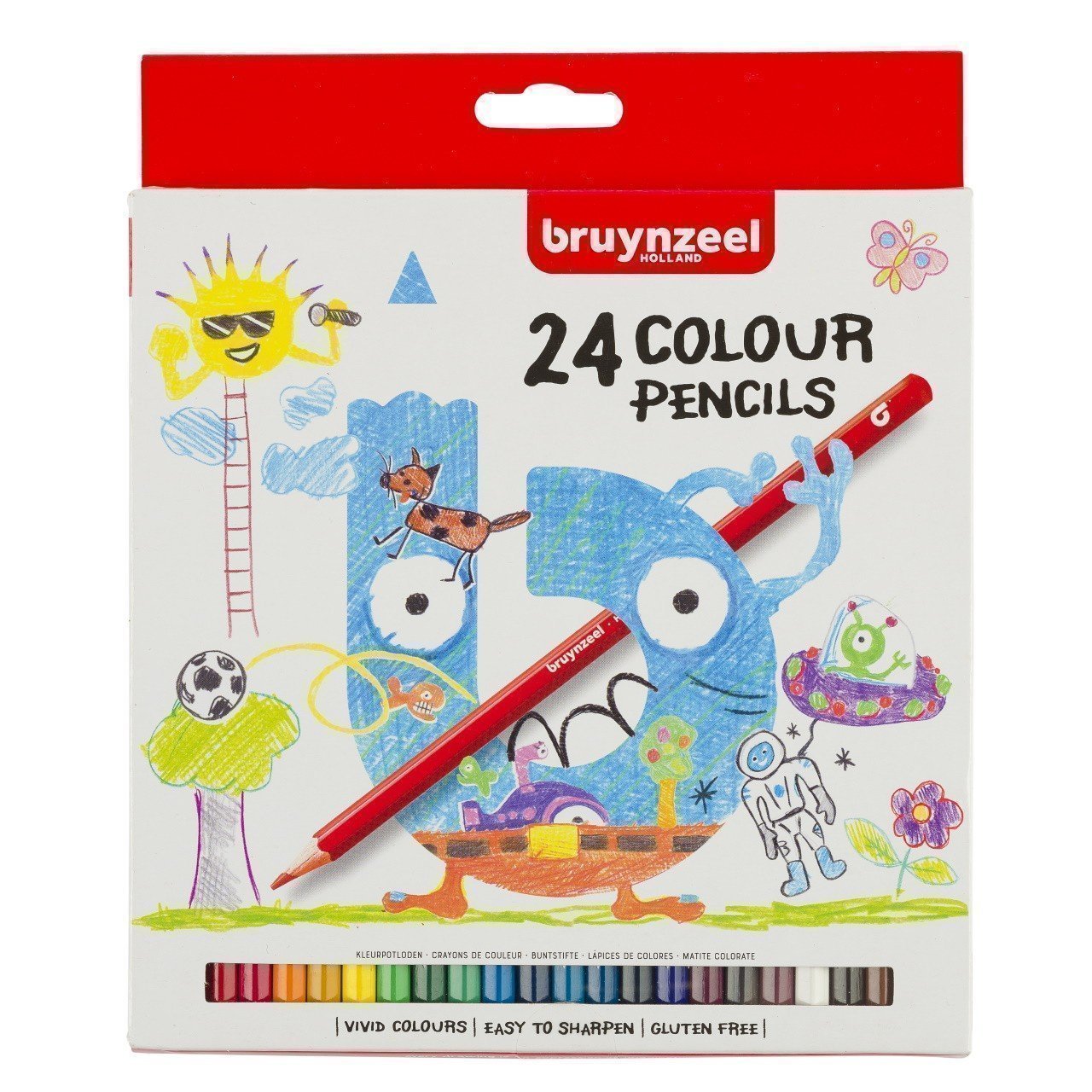 

Набор Bruynzeel из 24 цветных карандаша, Разноцветные
