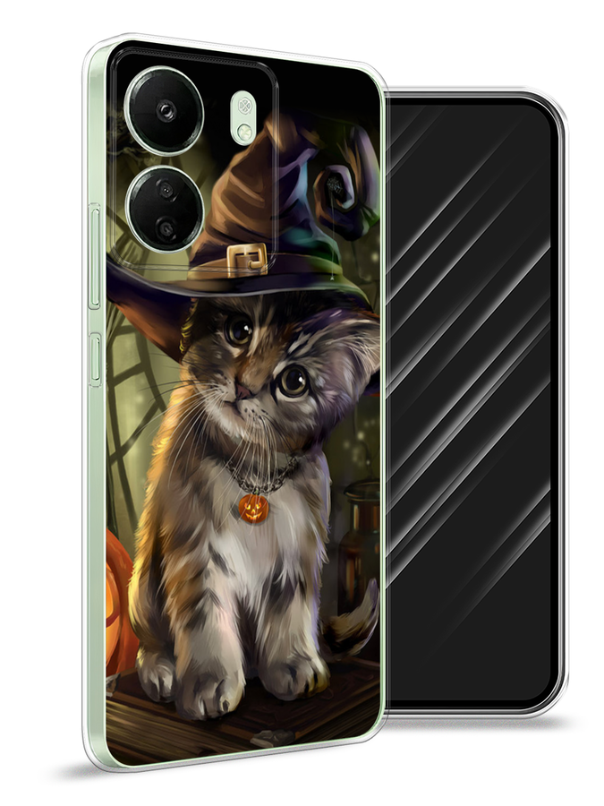 

Чехол Awog на Xiaomi Redmi 13C "Кот на Хэллоуин", Зеленый;серый, 320550-1