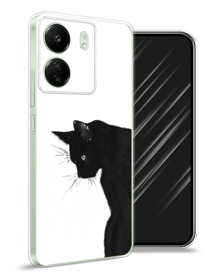 

Чехол Awog на Xiaomi Redmi 13C "Black cat", Черный;белый, 320550-1