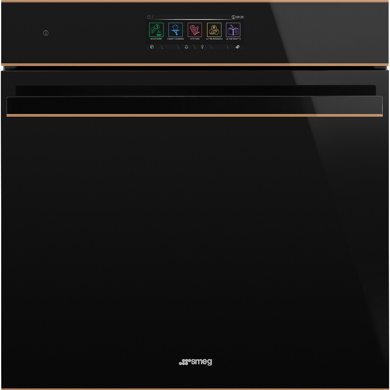 фото Встраиваемый электрический духовой шкаф smeg so6606s4pnr black