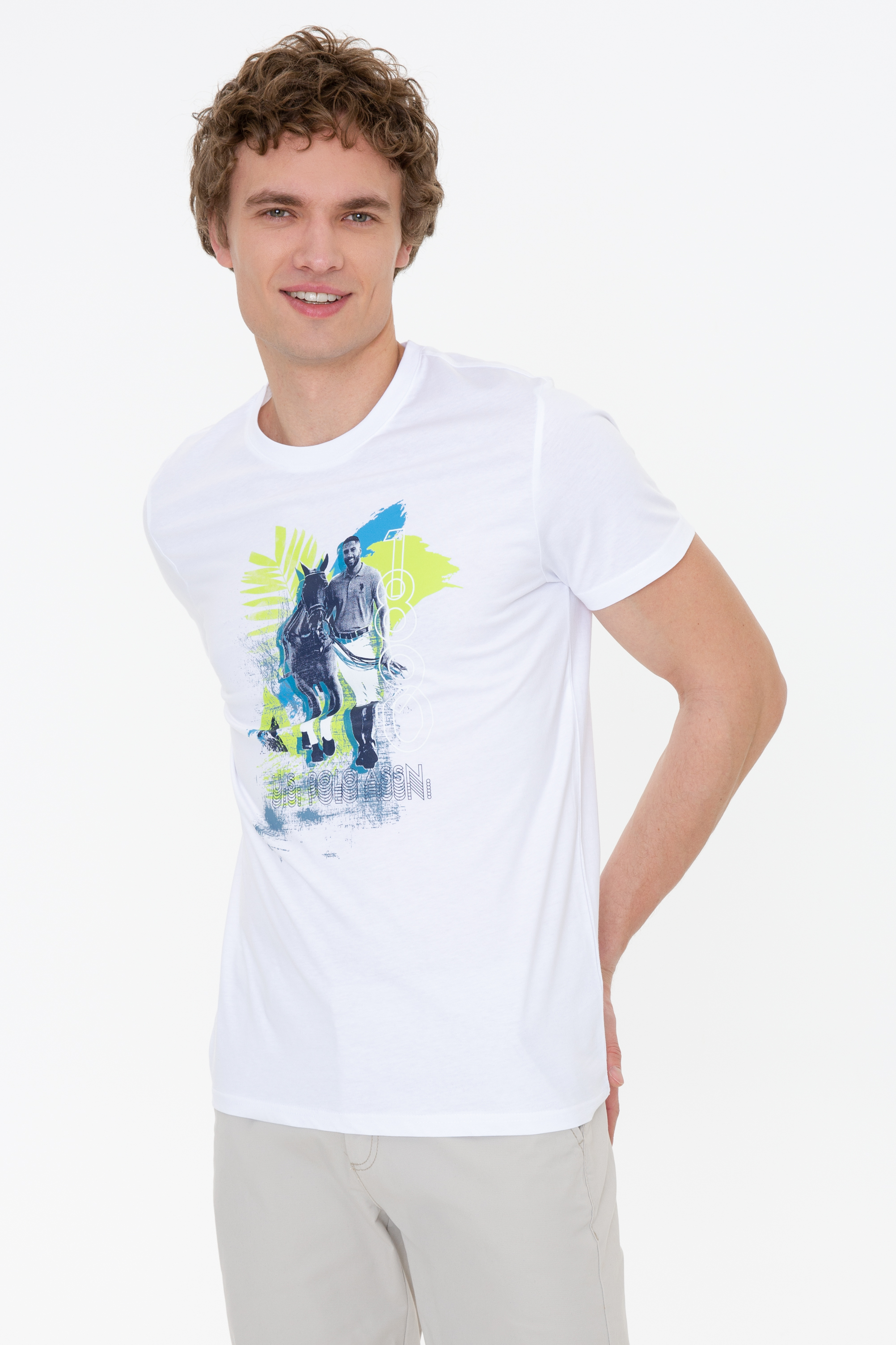 

Футболка мужская U.S. POLO Assn. G081GL0110SOSA белая XS, Белый, G081GL0110SOSA