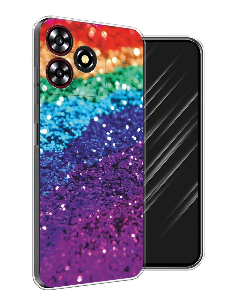 

Чехол Awog на ZTE Blade V50 Smart "Блестящая радуга рисунок", Разноцветный, 136550-1