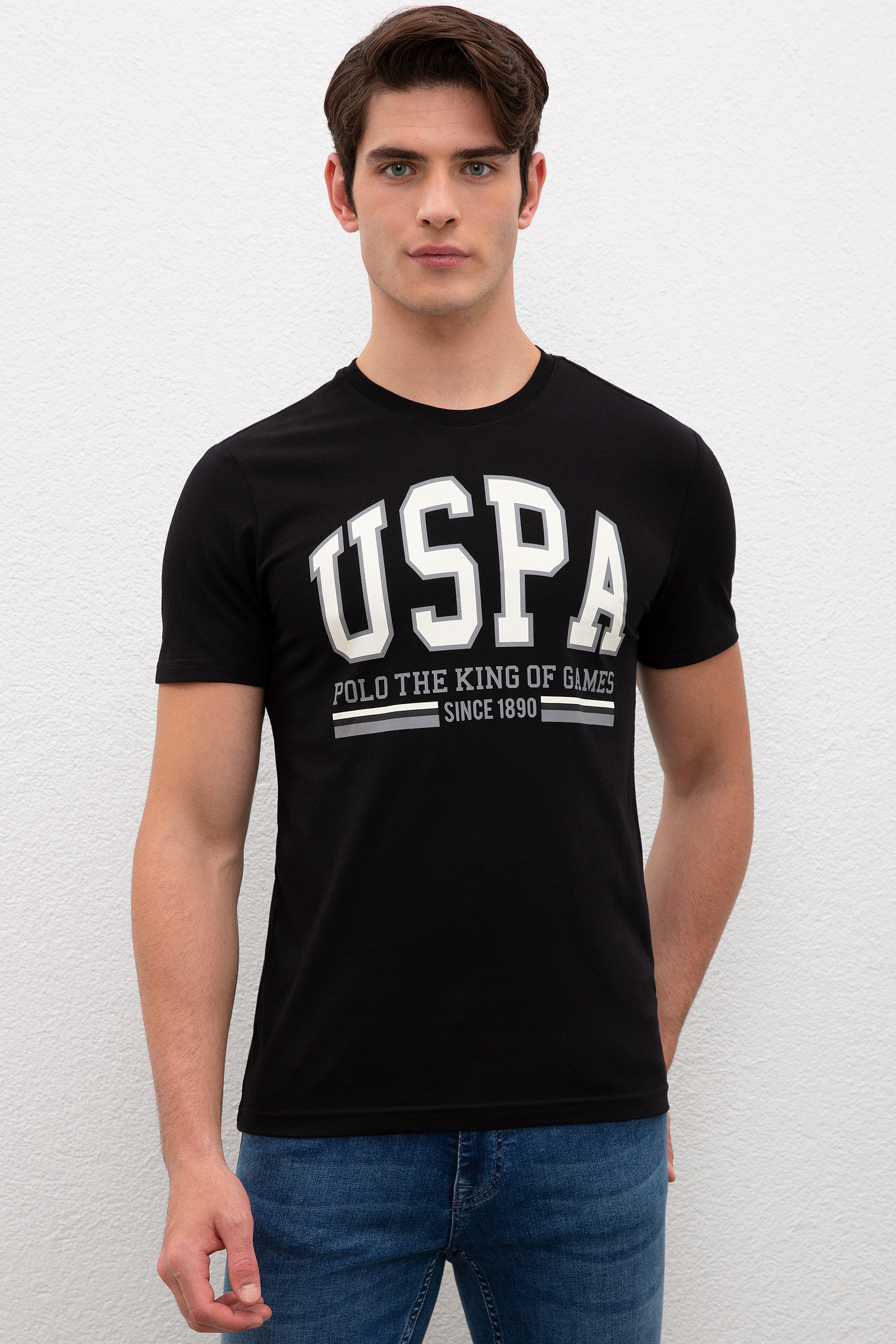 

Футболка мужская U.S. POLO Assn. G081GL0110JAMAL черная XS, G081GL0110JAMAL
