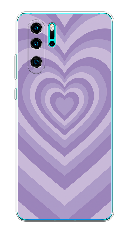 

Чехол на Huawei P30 Pro "Violet heart latte", Фиолетовый, 67650-1