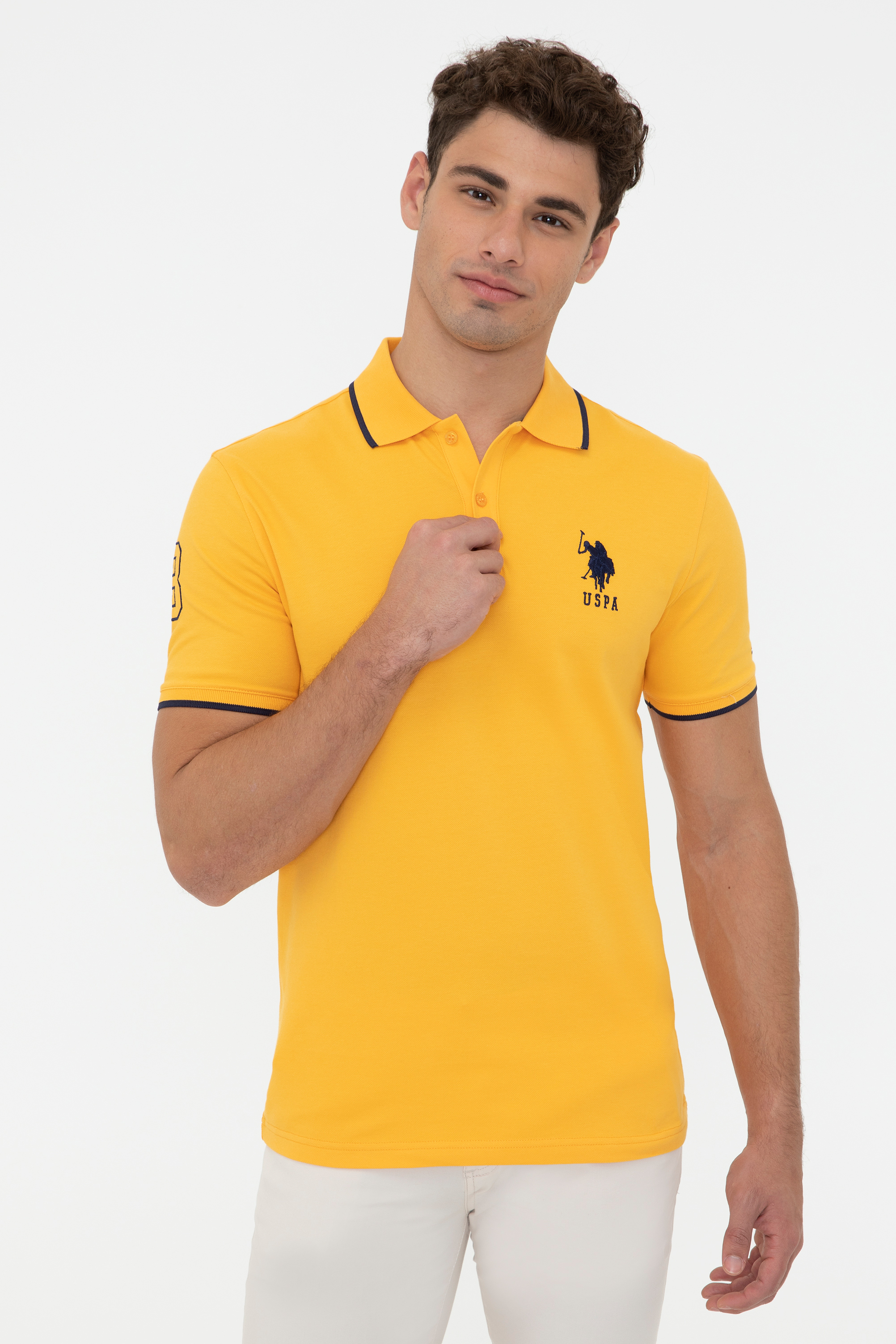 

Футболка мужская U.S. POLO Assn. G081GL0110GSD01IY021 желтая XL, G081GL0110GSD01IY021