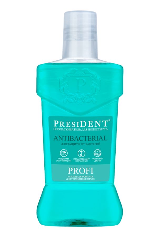 Ополаскиватель для полости рта PRESIDENT PROFI Antibacterial 250 мл