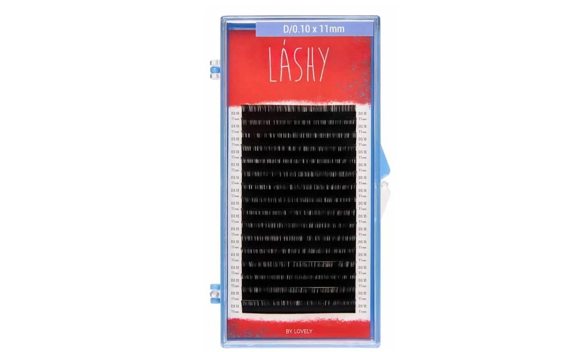 

Ресницы Lashy Lovely чёрные 16 линий L 0.10 7 мм, Черный, 4627201824332