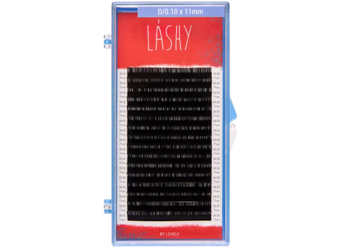 Ресницы Lashy Lovely чёрные 16 линий D 0.07 6 мм